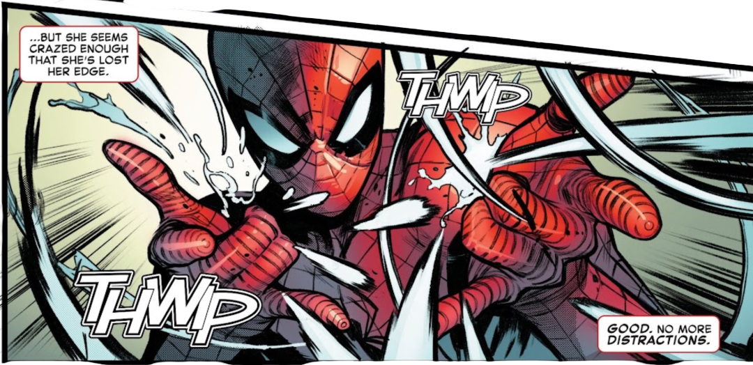 Spider-man shooting webs